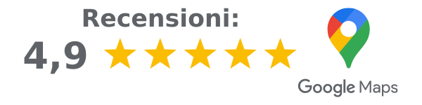 Recensioni Google: 4,9 su 5
